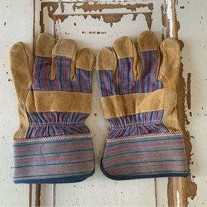 NSI Pigskin Split Leather Work Gloves New